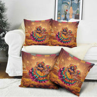 Mexico Day Of The Dead Pillow Cover Día de los Muertos Catrina - Wonder Print Shop