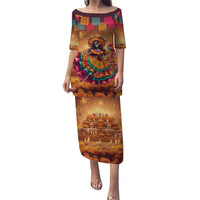 Mexico Day Of The Dead Puletasi Día de los Muertos Catrina - Wonder Print Shop