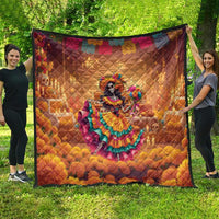 Mexico Day Of The Dead Quilt Día de los Muertos Catrina - Wonder Print Shop