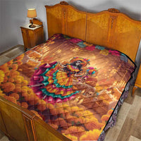 Mexico Day Of The Dead Quilt Día de los Muertos Catrina - Wonder Print Shop