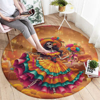 Mexico Day Of The Dead Round Carpet Día de los Muertos Catrina - Wonder Print Shop