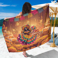 Mexico Day Of The Dead Sarong Día de los Muertos Catrina - Wonder Print Shop