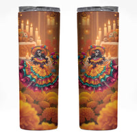 Mexico Day Of The Dead Skinny Tumbler Día de los Muertos Catrina - Wonder Print Shop