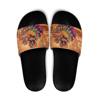Mexico Day Of The Dead Slide Sandals Día de los Muertos Catrina - Wonder Print Shop