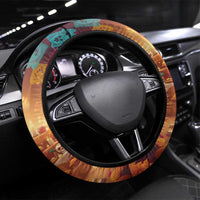 Mexico Day Of The Dead Steering Wheel Cover Día de los Muertos Catrina - Wonder Print Shop