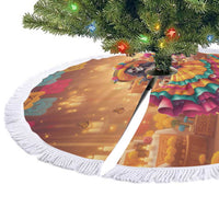 Mexico Day Of The Dead Tree Skirt Día de los Muertos Catrina - Wonder Print Shop