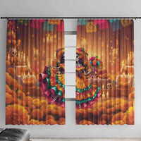 Mexico Day Of The Dead Window Curtain Día de los Muertos Catrina - Wonder Print Shop