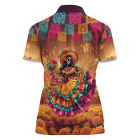 Mexico Day Of The Dead Women Polo Shirt Día de los Muertos Catrina - Wonder Print Shop