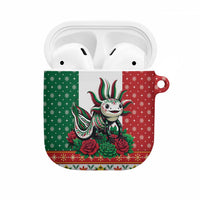Mexico Christmas AirPods Case Cute Axolotl with Flag Style - Wonder Print Shop