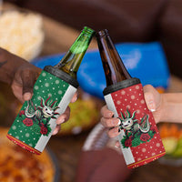 Mexico Christmas 4 in 1 Can Cooler Tumbler Cute Axolotl with Flag Style - Wonder Print Shop