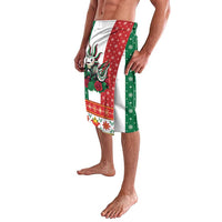Mexico Christmas Lavalava Cute Axolotl with Flag Style - Wonder Print Shop