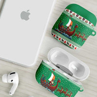 Ireland Viking Santa Christmas AirPods Case Funny Reindeer Norse Xmas - Wonder Print Shop