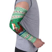 Ireland Viking Santa Christmas Arm Sleeves Funny Reindeer Norse Xmas - Wonder Print Shop