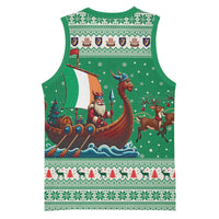 Ireland Viking Santa Christmas Basketball Jersey Funny Reindeer Norse Xmas - Wonder Print Shop