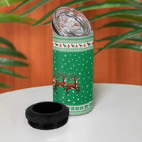 Ireland Viking Santa Christmas 4 in 1 Can Cooler Tumbler Funny Reindeer Norse Xmas - Wonder Print Shop
