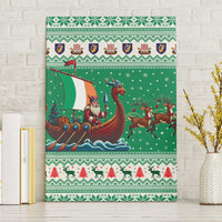 Ireland Viking Santa Christmas Canvas Wall Art Funny Reindeer Norse Xmas - Wonder Print Shop