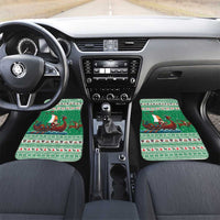 Ireland Viking Santa Christmas Car Mats Funny Reindeer Norse Xmas - Wonder Print Shop