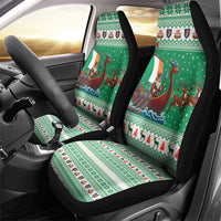 Ireland Viking Santa Christmas Car Seat Cover Funny Reindeer Norse Xmas - Wonder Print Shop