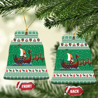 Ireland Viking Santa Christmas Ceramic Ornament Funny Reindeer Norse Xmas - Wonder Print Shop