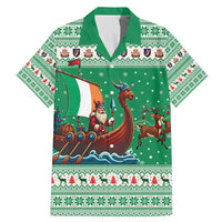 Ireland Viking Santa Christmas Family Matching Mermaid Dress and Hawaiian Shirt Funny Reindeer Norse Xmas - Wonder Print Shop