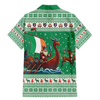 Ireland Viking Santa Christmas Family Matching Mermaid Dress and Hawaiian Shirt Funny Reindeer Norse Xmas - Wonder Print Shop