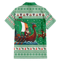 Ireland Viking Santa Christmas Family Matching Off Shoulder Short Dress and Hawaiian Shirt Funny Reindeer Norse Xmas - Wonder Print Shop