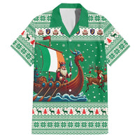 Ireland Viking Santa Christmas Family Matching Tank Maxi Dress and Hawaiian Shirt Funny Reindeer Norse Xmas - Wonder Print Shop
