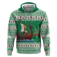 Ireland Viking Santa Christmas Hoodie Funny Reindeer Norse Xmas - Wonder Print Shop