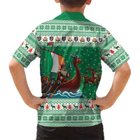 Ireland Viking Santa Christmas Kid Hawaiian Shirt Funny Reindeer Norse Xmas - Wonder Print Shop