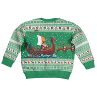 Ireland Viking Santa Christmas Kid Ugly Christmas Sweater Funny Reindeer Norse Xmas - Wonder Print Shop