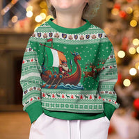 Ireland Viking Santa Christmas Kid Ugly Christmas Sweater Funny Reindeer Norse Xmas - Wonder Print Shop
