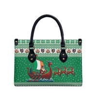 Ireland Viking Santa Christmas Leather Bag Funny Reindeer Norse Xmas - Wonder Print Shop