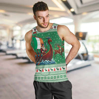 Ireland Viking Santa Christmas Men Tank Top Funny Reindeer Norse Xmas - Wonder Print Shop