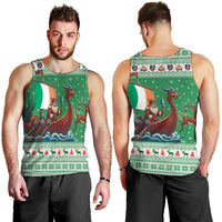 Ireland Viking Santa Christmas Men Tank Top Funny Reindeer Norse Xmas - Wonder Print Shop