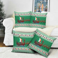 Ireland Viking Santa Christmas Pillow Cover Funny Reindeer Norse Xmas - Wonder Print Shop