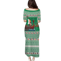 Ireland Viking Santa Christmas Puletasi Funny Reindeer Norse Xmas - Wonder Print Shop