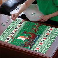 Ireland Viking Santa Christmas Puzzle Funny Reindeer Norse Xmas - Wonder Print Shop