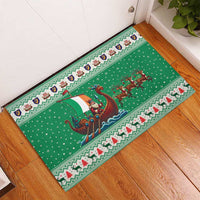 Ireland Viking Santa Christmas Rubber Doormat Funny Reindeer Norse Xmas - Wonder Print Shop