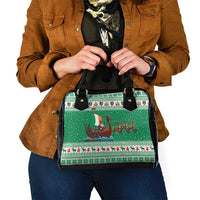 Ireland Viking Santa Christmas Shoulder Handbag Funny Reindeer Norse Xmas - Wonder Print Shop