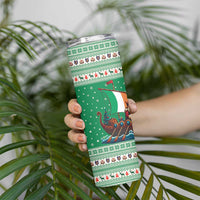 Ireland Viking Santa Christmas Skinny Tumbler Funny Reindeer Norse Xmas - Wonder Print Shop