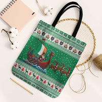 Ireland Viking Santa Christmas Tote Bag Funny Reindeer Norse Xmas - Wonder Print Shop