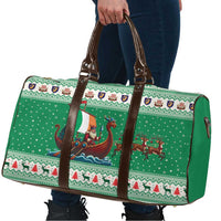 Ireland Viking Santa Christmas Travel Bag Funny Reindeer Norse Xmas - Wonder Print Shop