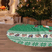 Ireland Viking Santa Christmas Tree Skirt Funny Reindeer Norse Xmas - Wonder Print Shop