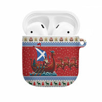 Scotland Viking Santa Christmas AirPods Case Funny Reindeer Norse Xmas - Wonder Print Shop