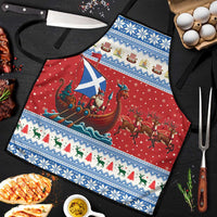 Scotland Viking Santa Christmas Apron Funny Reindeer Norse Xmas - Wonder Print Shop