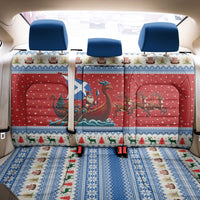 Scotland Viking Santa Christmas Back Car Seat Cover Funny Reindeer Norse Xmas - Wonder Print Shop