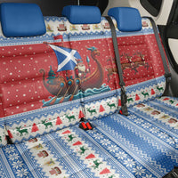 Scotland Viking Santa Christmas Back Car Seat Cover Funny Reindeer Norse Xmas - Wonder Print Shop