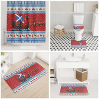 Scotland Viking Santa Christmas Bathroom Set Funny Reindeer Norse Xmas - Wonder Print Shop