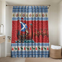 Scotland Viking Santa Christmas Bathroom Set Funny Reindeer Norse Xmas - Wonder Print Shop