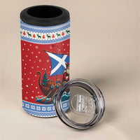 Scotland Viking Santa Christmas 4 in 1 Can Cooler Tumbler Funny Reindeer Norse Xmas - Wonder Print Shop